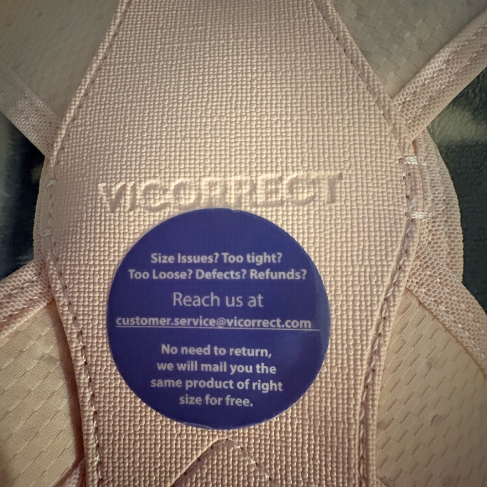 Vicorrect Light Pink Back Brace
